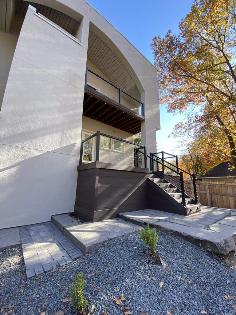 Front deck using TimberTech Advanced PVC.